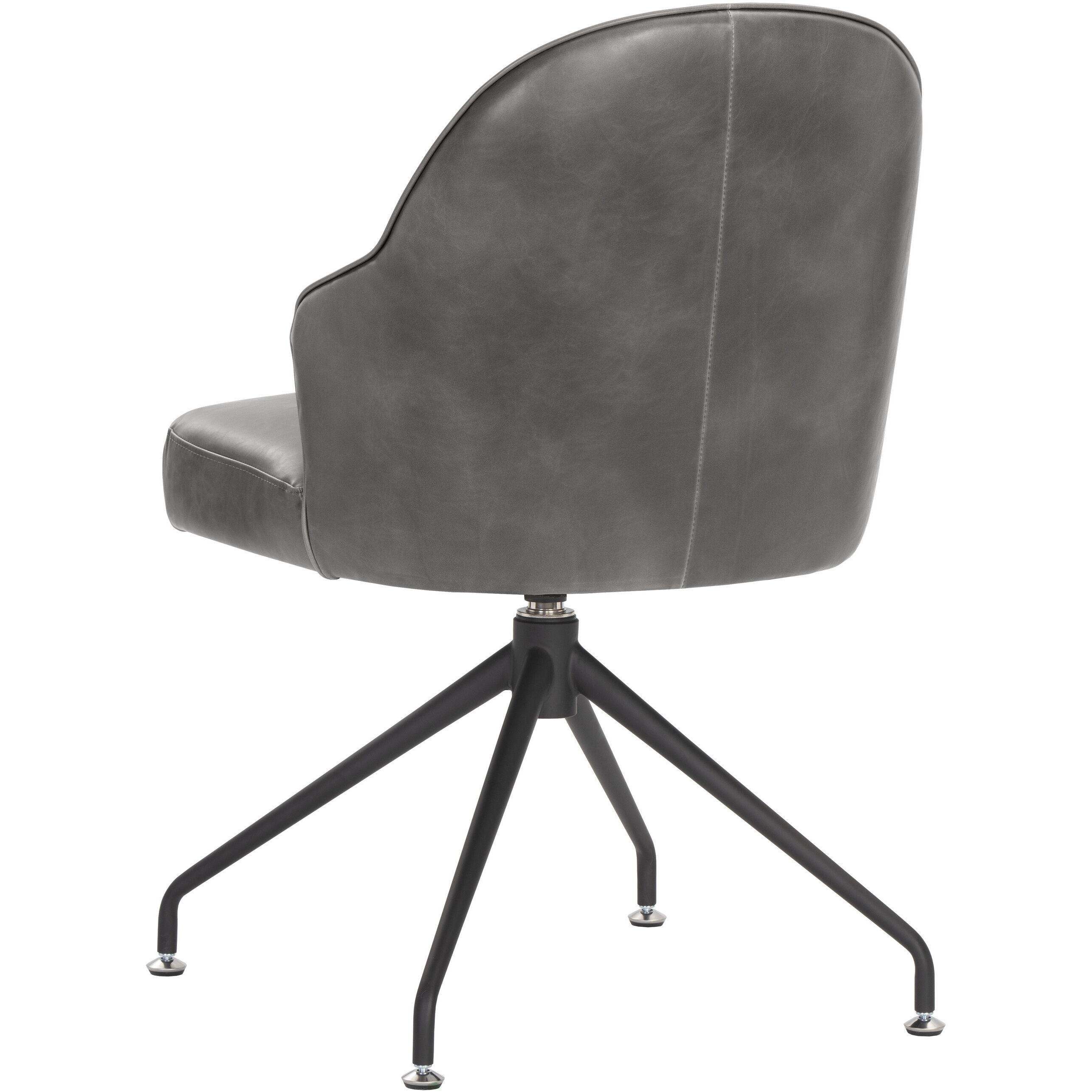Bretta Overcast Grey Swivel Dining Chair, Swivel